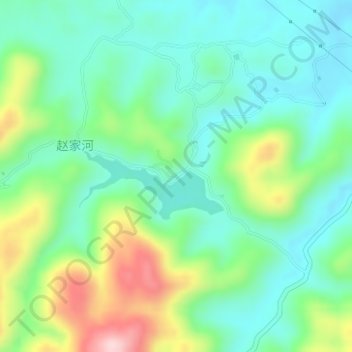 Topografische Karte 樟, Höhe, Relief