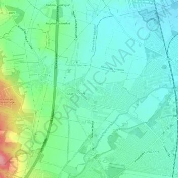 Topografische Karte Matzendorf, Höhe, Relief