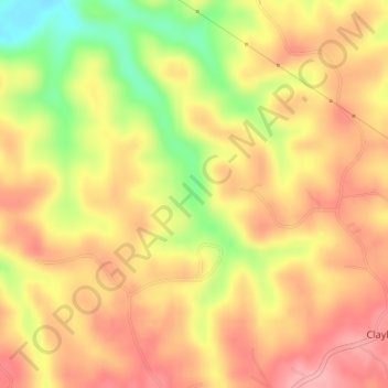 Topografische Karte Hava Lakatu Lake Dam Number One, Höhe, Relief