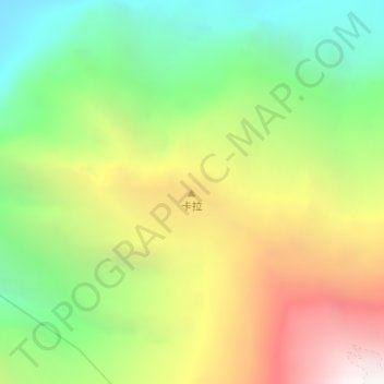 Topografische Karte 卡拉, Höhe, Relief