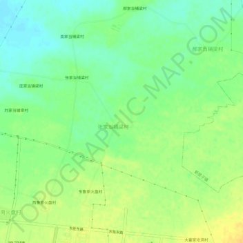 Topografische Karte 树尔梁村, Höhe, Relief