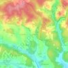 Topografische Karte Les Grezes, Höhe, Relief