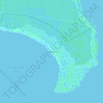Topografische Karte Stumpy Point, Höhe, Relief