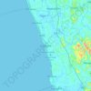 Topografische Karte Kalutara, Höhe, Relief