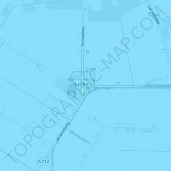 Topografische Karte Rutten, Höhe, Relief
