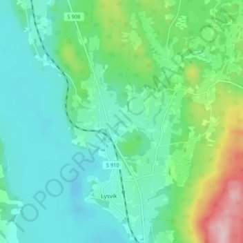 Topografische Karte Ransby, Höhe, Relief