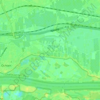 Topografische Karte Eldik, Höhe, Relief