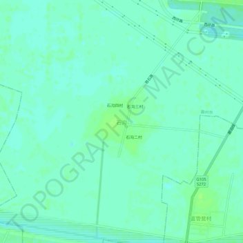 Topografische Karte 石沟, Höhe, Relief