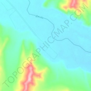 Topografische Karte Тохой, Höhe, Relief