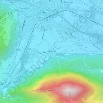 Topografische Karte Ulrichsbichl, Höhe, Relief