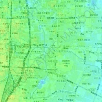 Topografische Karte 万村, Höhe, Relief