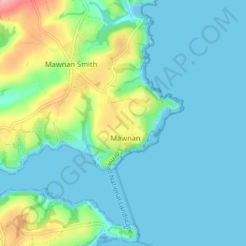 Topografische Karte Trerose, Höhe, Relief
