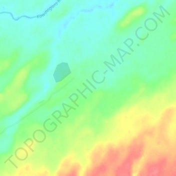 Topografische Karte Pickle Crow, Höhe, Relief