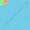 Topografische Karte 潮连岛, Höhe, Relief