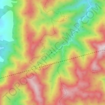 Topografische Karte 腾𱜀, Höhe, Relief