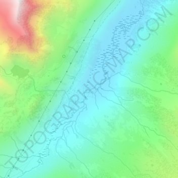 Topografische Karte Nivolet, Höhe, Relief