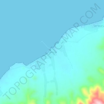 Topografische Karte Tomra, Höhe, Relief