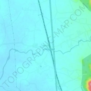 Topografische Karte Kelva, Höhe, Relief