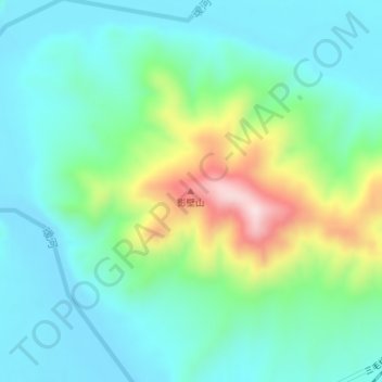 Topografische Karte 影壁山, Höhe, Relief
