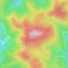 Topografische Karte 大雷山, Höhe, Relief