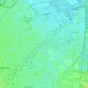 Topografische Karte Hofsteig, Höhe, Relief