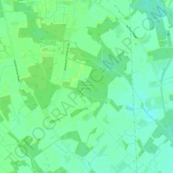 Topografische Karte Federalsburg Estates, Höhe, Relief