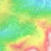 Topografische Karte Le Planet, Höhe, Relief