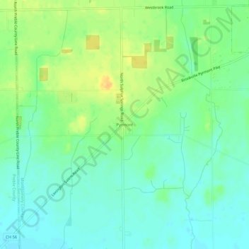Topografische Karte Pyrmont, Höhe, Relief