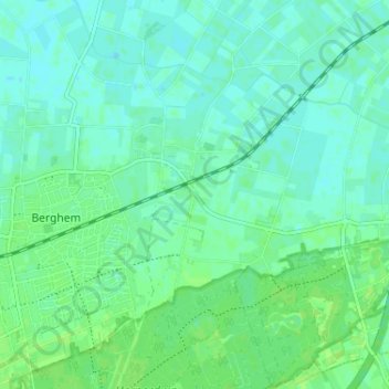 Topografische Karte Kleine Koolwijk, Höhe, Relief