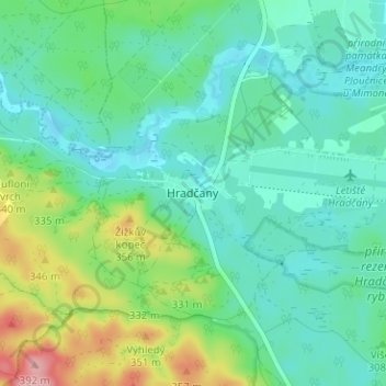 Topografische Karte Kummer, Höhe, Relief