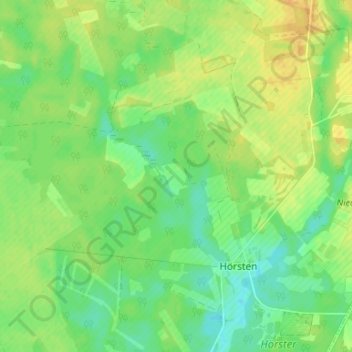 Topografische Karte Bredebeck, Höhe, Relief