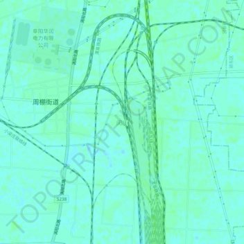 Topografische Karte 闵庄, Höhe, Relief