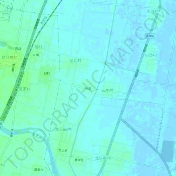 Topografische Karte 马台, Höhe, Relief