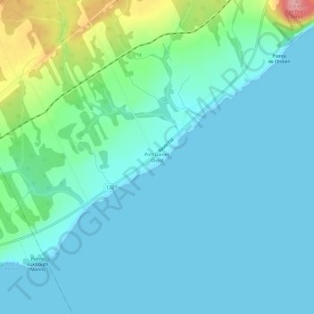 Topografische Karte Port-Daniel-Ouest, Höhe, Relief