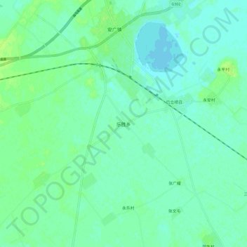 Topografische Karte 乐胜乡, Höhe, Relief