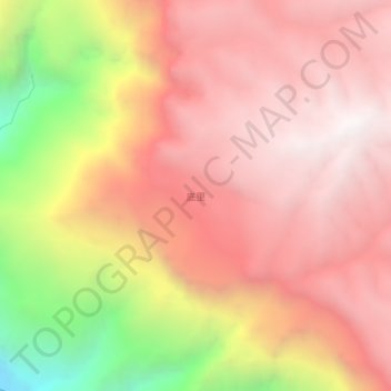 Topografische Karte 底里, Höhe, Relief