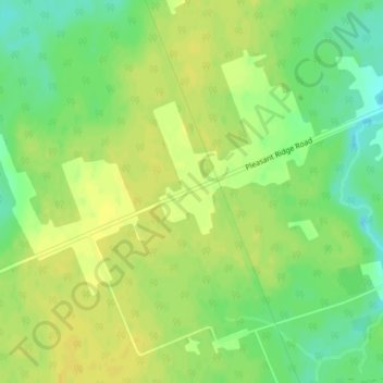 Topografische Karte Pleasant Ridge, Höhe, Relief