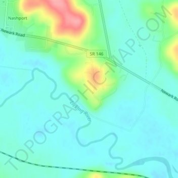 Topografische Karte Dillon State Park, Höhe, Relief