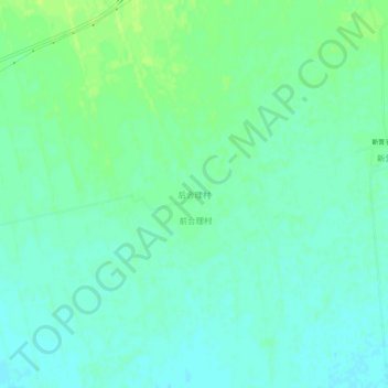 Topografische Karte 后合理村, Höhe, Relief