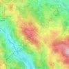 Topografische Karte Oberthiergrub, Höhe, Relief