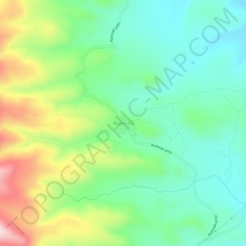 Topografische Karte Kumralı, Höhe, Relief