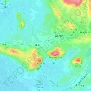 Topografische Karte Worth, Höhe, Relief