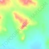 Topografische Karte 乌兰哈达, Höhe, Relief