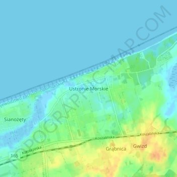 Topografische Karte Henkenhagen, Höhe, Relief