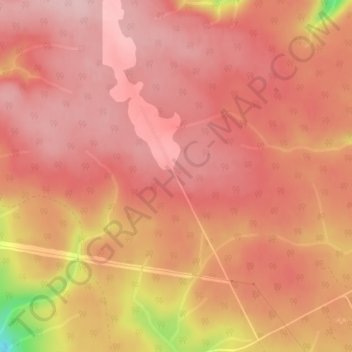 Topografische Karte Saint-Edmond-de-Pabos, Höhe, Relief