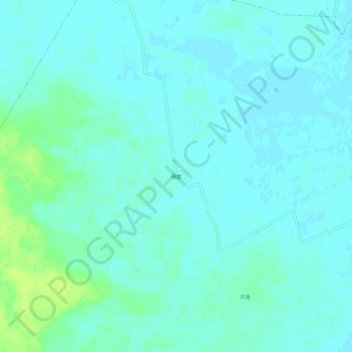 Topografische Karte 得胜, Höhe, Relief