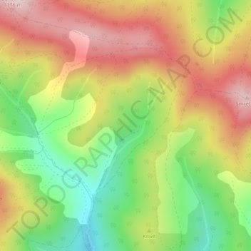 Topografische Karte Dankova, Höhe, Relief