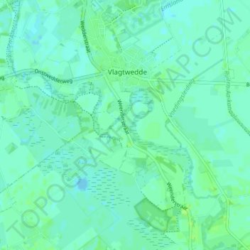 Topografische Karte Ellersinghuizen, Höhe, Relief