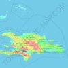 Topografische Karte Puerto Plata, Höhe, Relief