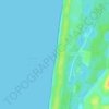 Topografische Karte Plage du Truc Vert, Höhe, Relief